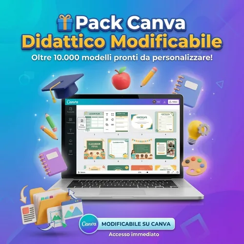 Pack Canva Didattico Modificabile